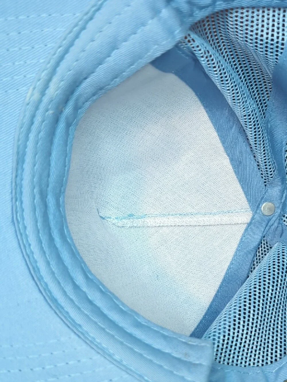 Bass Pro Shops Light Blue Mesh Back Hat with Yellow Logo